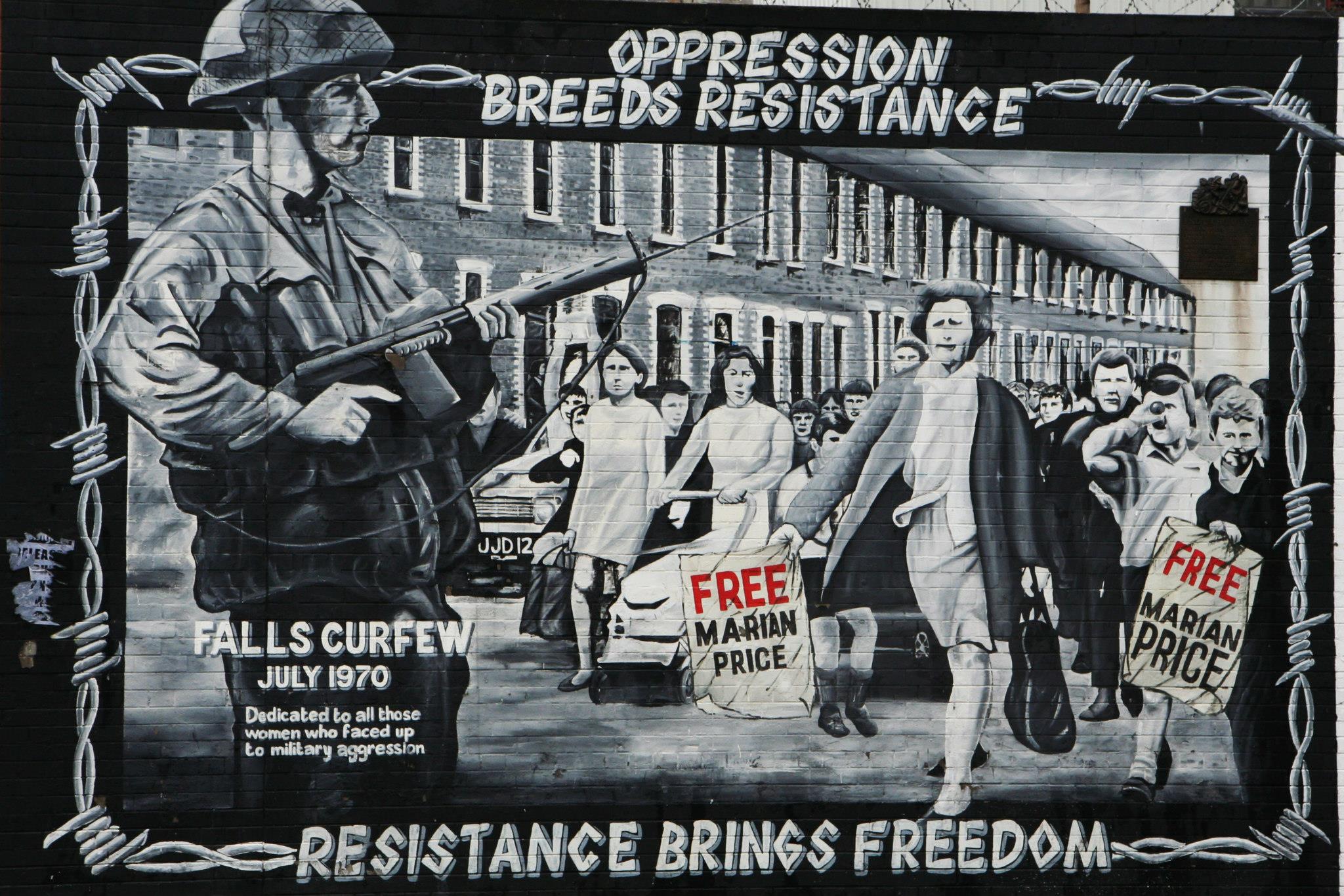 Katholieke muurtekening: ‘Oppression breeds resistance’