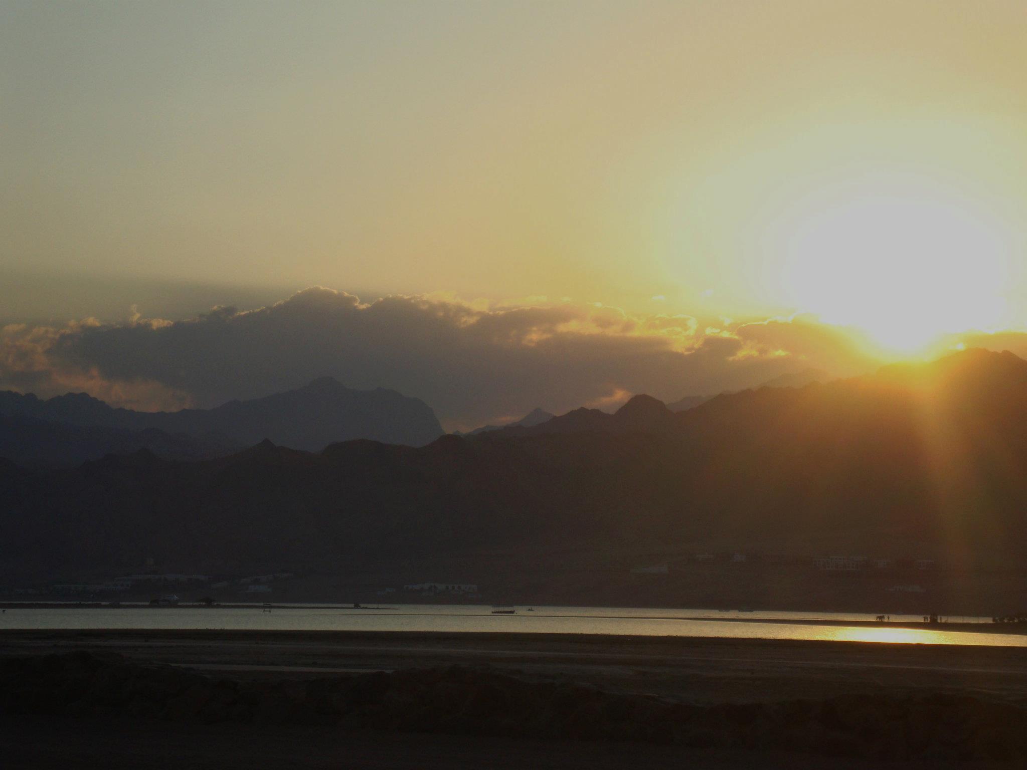 Zonsondergang in Dahab