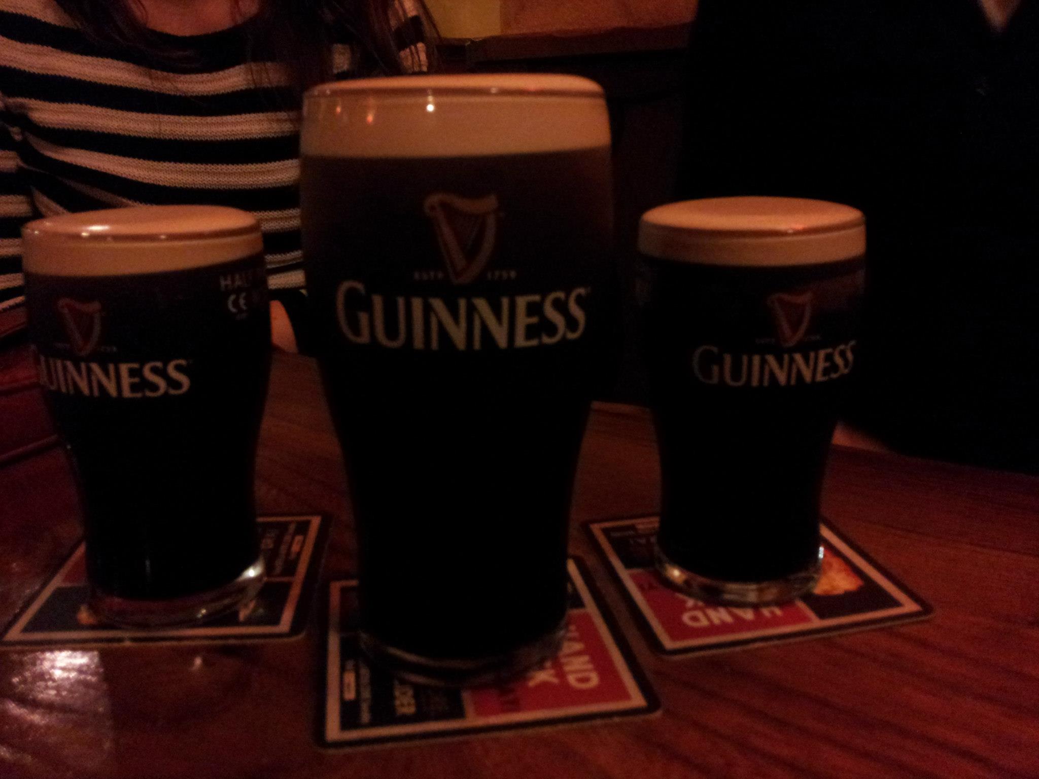 Guinness, de zwarte draad door onze vakantie :-)