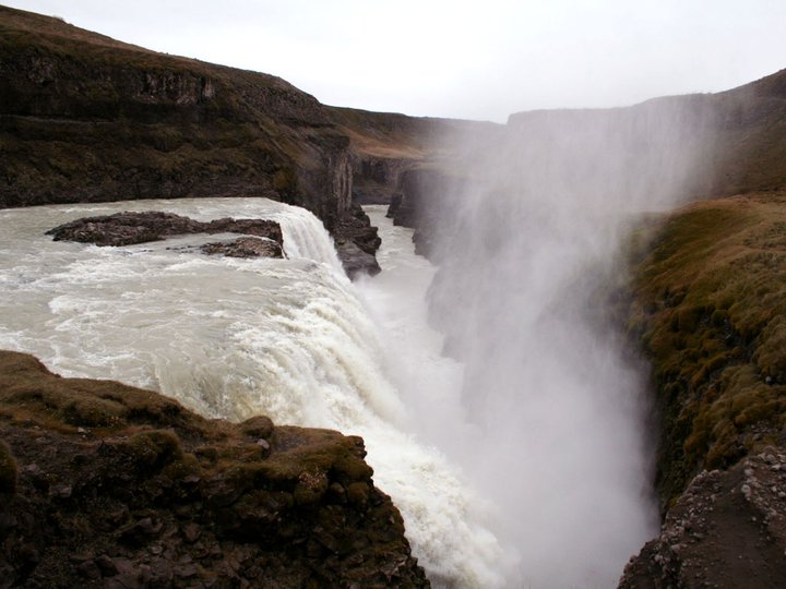 Gulfoss, een van de grootste watervallen van IJsland