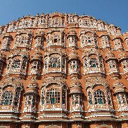 Het windpaleis in Jaipur, Rajasthan
