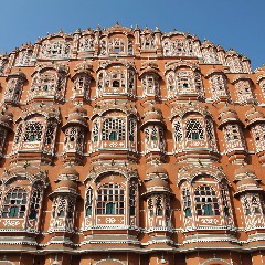 Het windpaleis in Jaipur, Rajasthan